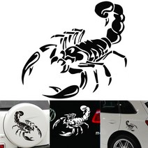 스콜피온 스티커 꾸미기 자동차 장식 데칼 엠블럼 로고 동호회, A_대형블랙