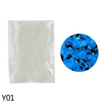 야광 모래 돌 형광 자갈 1030g 어두운 파티오 정원 장식 DIY 별이 빛나는 소원 병 물고기 탱크 장식품, 10g, Y01