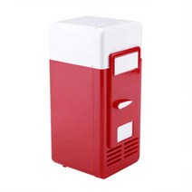 미니온장고 업소용미니온장고 캠핑용온장고추위와 따뜻한 기능을 가진 USB 냉장고 소형 LED 가벼운 음료 냉, 01 빨간