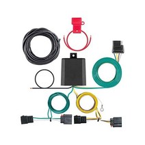 CURT 56333 차량측 맞춤형 4핀 트레일러 배선 하네스 크라이슬러 타운 앤 컨트리 닷지 듀랑고 그랜드 캐러밴 지프 패트리어트 블랙