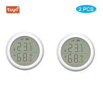자기온습도기록계 온습도 기록용지 기록지 LED 스크린이있는 Tuya ZigBee 스마트 홈 온도 습도 센서는 Google Assistant Zigbee 허브와 함께 845EA 5, 02 2 PCS
