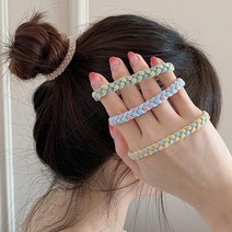매듭 머리끈 고무줄 헤어고무줄 똥머리 당고머리끈 얇은머리끈 파스텔머리끈 머리고무줄천만의쇼핑