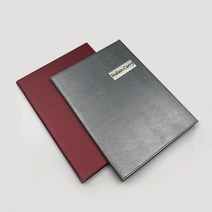 을지메뉴 프리미엄 글램 A4 메뉴판 자체제작 메뉴판 고급메뉴판 테이블 안내판 알림판 서류 결재판 광고 인테리어 소품 스탠드 호텔 미용실 매뉴북, 다크 그레이 A4 8페이지(4장)