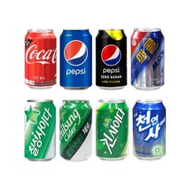 콜라 사이다 24캔 업소용 뚱캔 음료수 도매 골라담기, 천연사이다 355mlX24캔