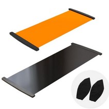 스케이트운동기구 슬라이드 보드 슬라이딩 매트 무소음 런닝머신 유산소, 블랙140cm