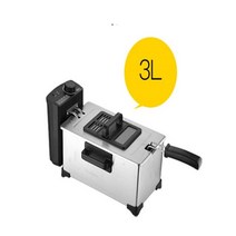 전기튀김기 기계 220v2000w 스톨 꼬치 프라이 3l 자동 프라이 wj-800 가정용 감자 프라이 오일, 3리터 튀김기, 단일 탱크, 유럽 ​​연합