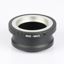 렌즈 어댑터 링 M42-M4/3 파나소닉 GF3 올림푸스 E-P1 EP3 타쿠마 M42 및 마이크로 4/3 M4/3 마운트 장비, [01] Black, 한개옵션0