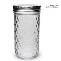 미르코리아 크리스탈 유리공병, 12개, 360ml