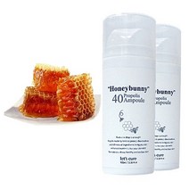 꿀광피부 파워앰플 허니버니 40 프로폴리스 대용량 앰플, 1개, 100ml