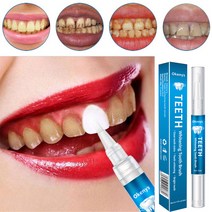 5ml 치아 미백 키트 클린 에센스 3d 치아 미백 펜 치아 젤 미백 표백제 얼룩 제거 구강 위생 인스턴트 스마일, 없음, 1개