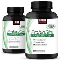 ForceFactor ProbioSlim + Prebiotic Fibe 프로바이오슬림 프리바이오틱 120정 2개