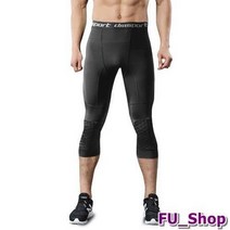 스키니 반바지 무릎 스포츠 헬스 7부 농구 보호, 블랙, 블랙_L