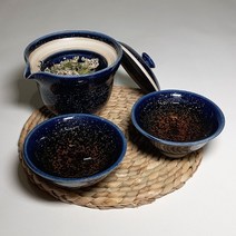 청천목 여행기 2인 다기 세트