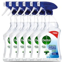 Dettol Antibacterial Surface Cleaner Spray 데톨 항균 표면 클리너 750ml 스프레이 6팩 1세트, 1개