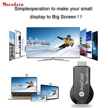 Anycast-M100 2.4G 5G 4K Wifi HD 동글 무선 디스플레이 TV 스틱 모든 캐스트 Miracast DLNA AirPlay 수신기 IOS Android, With box_M100 2.4G