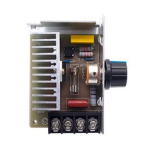 AC 전압 조정기 모터 속도 제어기 PWM 제어 SCR 4000W 조광기 정류기 스위치 포함 220V, 한개옵션0
