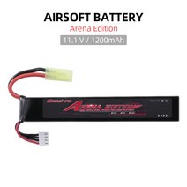 BosLi-Po 장난감 총모델 11.1V 1200mAh 리튬 배터리 모듈 전술 버전, 블랙