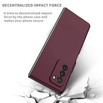 갤럭시Z폴드4 지폴드4 케이스 anti-slip 패션 매트 pc 2 5g 2 anti-dust mobile phone coque 풀 커버 일체형