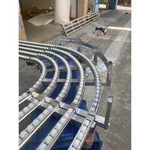 컨베어벨트 콘베어 콘베이어 롤러 수동 레일 택배, 1m 구간  60cm  6줄 강화형, 1개
