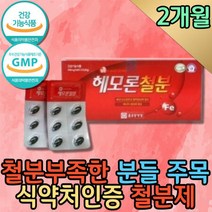 헴철 비헴철 푸마르산제일철 엽산 임산부 철분제 가용성 철분 보충제 임신초기 철결핍 직장인 30대 여성 기력없, 상세페이지 참조, 상세페이지 참조