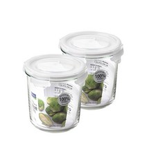 글라스락 클래식 화이트에디션 원형 도어포켓 720ml 2조 세트, 없음, 2개