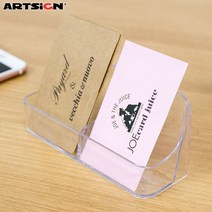 아트사인 명함꽂이 1단/2칸 메모홀더 카드 명함케이스 거치대 1099
