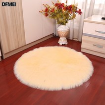DFMEI 원형 카페트 융털 침대 옆 담요