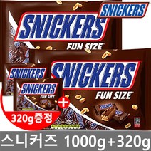 스니커즈 펀사이즈 초콜릿 660gX2개 총1320g, 스니커즈 펀사이즈 초콜릿 660gX