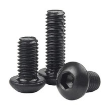 M8 블랙 5개 육각 소켓 트러스 헤드 볼트 ISO7380 둥근 머리 나사 Grade 10.9, M8 (5pcs), 60mm