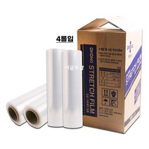 오공 스트레치 필름 투명 두께25mic 폭500mm 길이300m 투명랩 4롤입 1박스