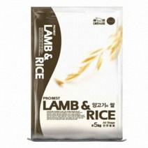 대한사료 프로베스트 램앤라이스 5kg, 1개