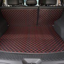 아이빌 삼성 QM6 신형퀼팅 4D 자동차 트렁크매트 + 2열등받이 풀세트, 19년-22년 가솔린/디젤, 블랙+골드, 르노삼성