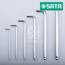 SATA 사타 육각 엑스트라롱 볼 렌치 모음 (1.5~5mm) 801XXX, 8mm (80114A)