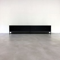 모디쉬갤러리 펜넬 심플 거실장 세트 2400, 거실장 2400 A＋B, 그레이