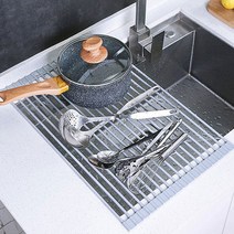 싱크대 롤 매트 실리콘 식기건조대 드라잉 설거지 정리