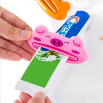 치약짜개 동물모양 물감 튜브 소스 치약 염색약짜개 집게 스퀴저 튜브 짜는기계 물감 절약, 색상랜덤