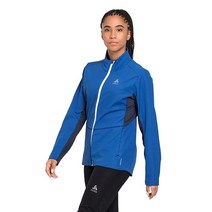 ODLO 여성용 MARKENES 노르딕 스키 재킷, X-Large, Nautical Blue/Dark Sapphire