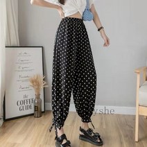 [Myshe]여름 여자 와일드 팬츠 와이드 바지 조거 팬츠 캐주얼 Night9705FEI705XXK02