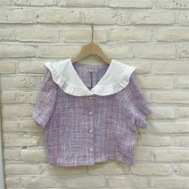 셀러허브 1 트렌드컬렉션 SH05 트위드프릴카라블라우스 TRBL22640
