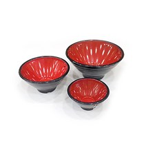 파스텔크래프트 미니어처소품 빨강우동그릇 5+4+3cm(3조) I-05-101