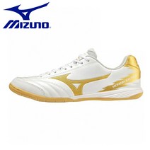 미즈노 풋살화 모나르시다 네오 살라 프로 IN 화이트x골드 Q1GA2321