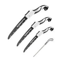 파르고 SK5 합금강 3면 톱니 고속 절단 접이식 대중소 + 잔꼬리 톱 4종, 대중소+쥐꼬리톱 4종