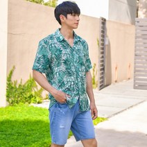 하나비치 에덴 남자 반팔 셔츠 남방