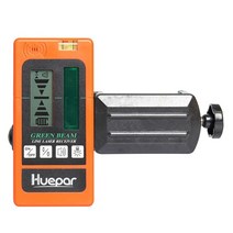 3D 360도 레이저 레벨기 레이저 수평기 펄스 라인이있는 레벨 수신기 감지기 실내, 오렌지 바디