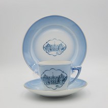 (엔틱빈티지) 덴마크 빙앤그뢴달 B&G 찻잔 커피잔 세트 트리오 A