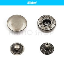 똑딱이펀칭기 스냅 단추 펀치 펜치 똑딱 펀칭기 50set 패스너 금속 프레스 버튼 스터드 leathercraft 의류 의류 신발 용 옵션 설치 도구 키트, 17mm(831), 17mm(831), Nickel