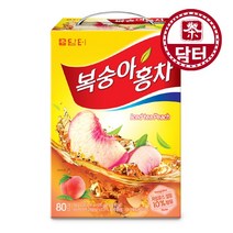담터 아이스티 복숭아 80T x2 (에이드), 160개, 14g