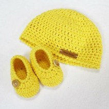 [천삼백케이] [러브컨츄리] (DIY)아기덧신&모자 만들기, 머스타드