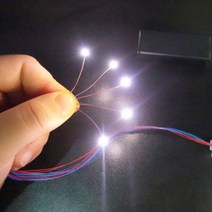 사전 유선 #0402 Smd Led 모델 30cm 연결 와이어 취미 모델 키트 건담 조명 배터리 박스 1 개 포함 5 279431, 0402Warm White