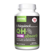 QH 엡솔브 유비퀴놀 200 mg 90 소프트젤 Jarrow Formulas, 1개, 기본